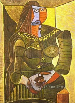  maar - Femme en vert Dora Maar 1943 cubiste Pablo Picasso